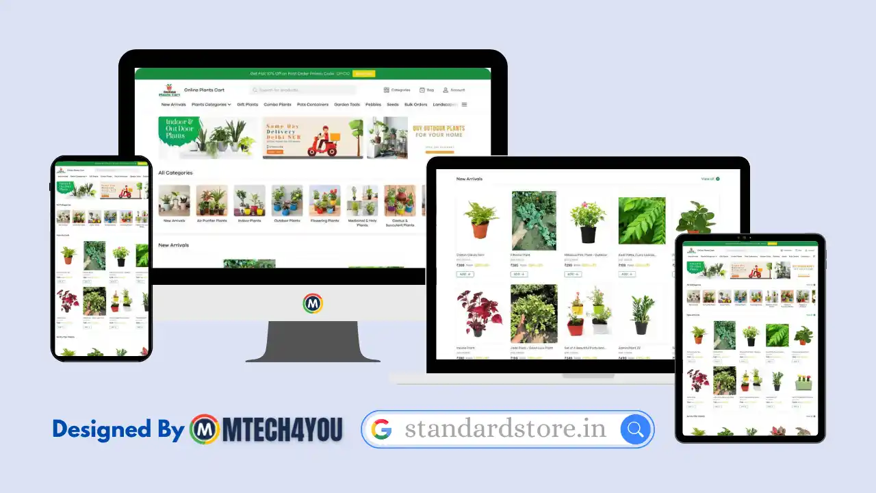 Standard eCommerce Store Design – Built with MyDukaan CMS