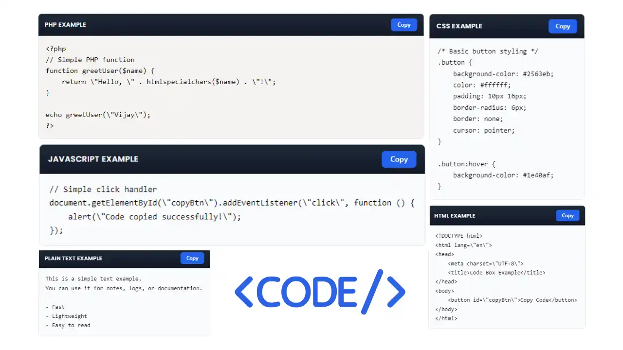 Copy Code Box Pro — The Best WordPress Code Snippet & Copy Button Plugin
