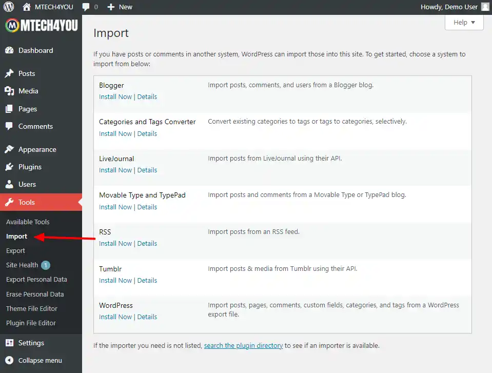 How to Import WordPress Posts and Pages