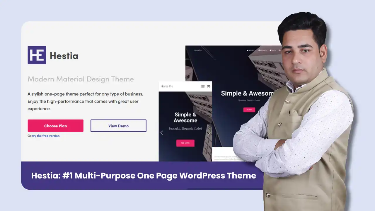 Hestia Multi-Purpose One Page WordPress Theme
