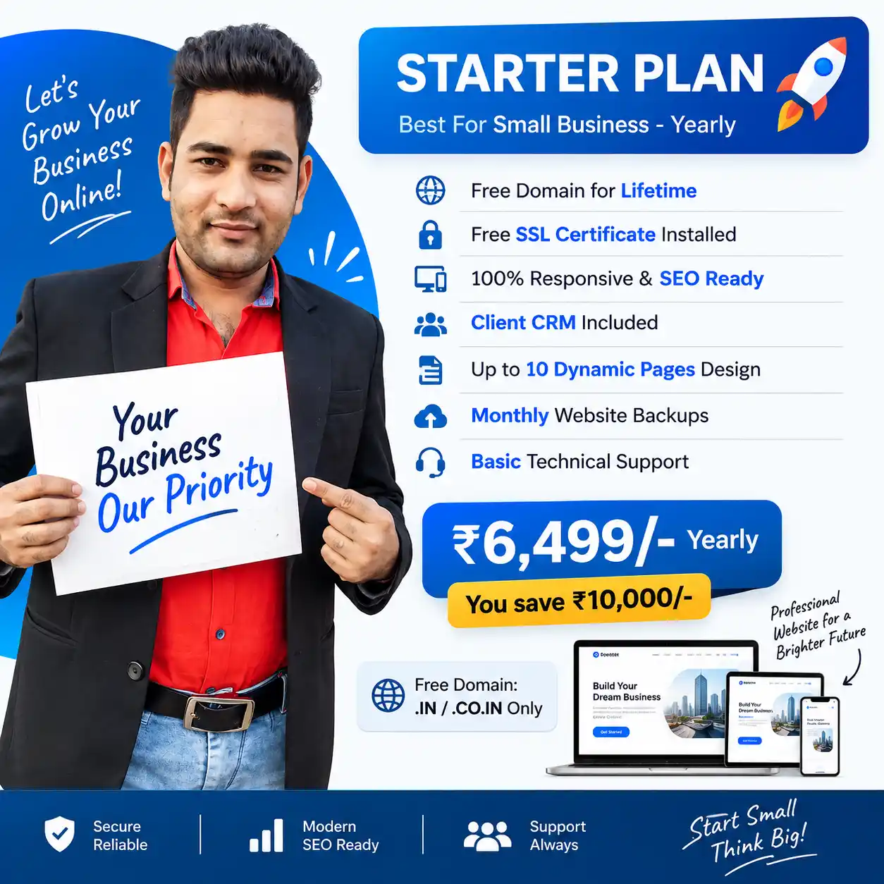 Starter Plan For Small Business - Yearly