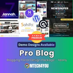 Pro Blog Blogging Portal Design